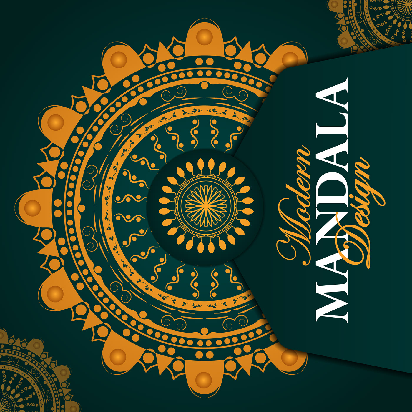 luxury modern Mandala zentangle pattern vector brand identity Graphic Designer marketing  