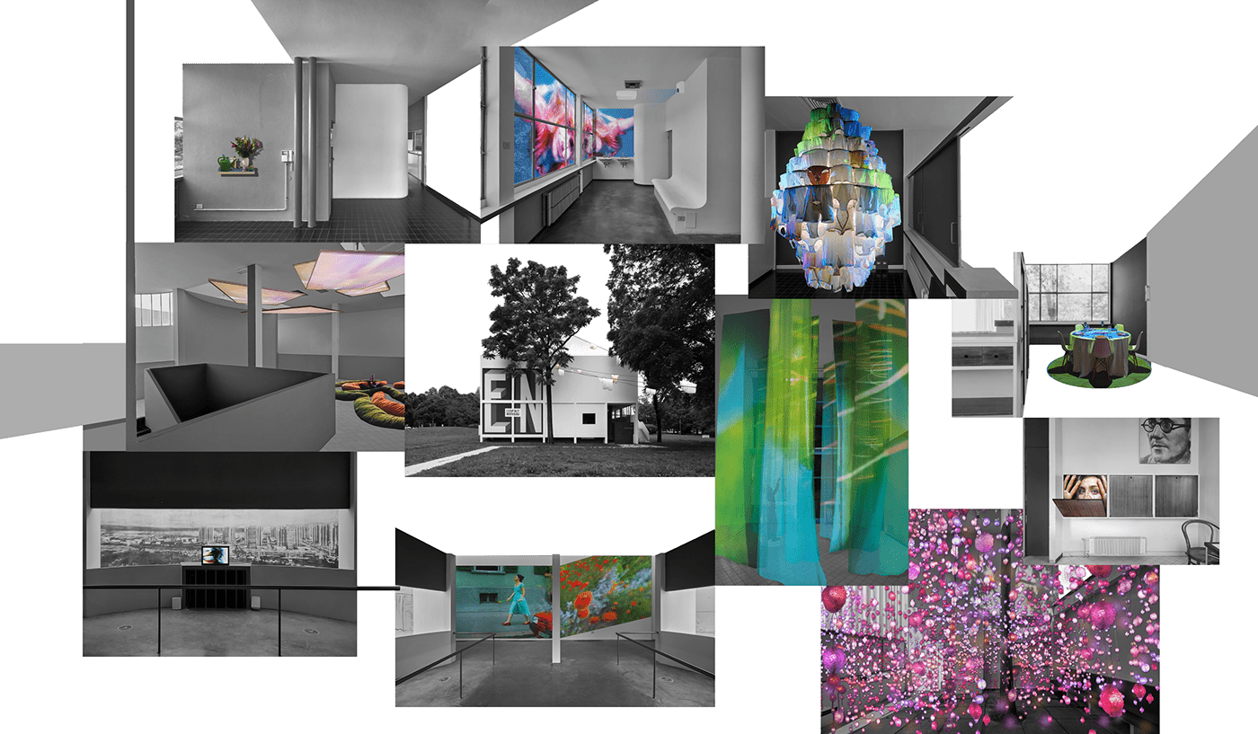 contemporaryart Curatorship Exhibition  flyer Render videoart