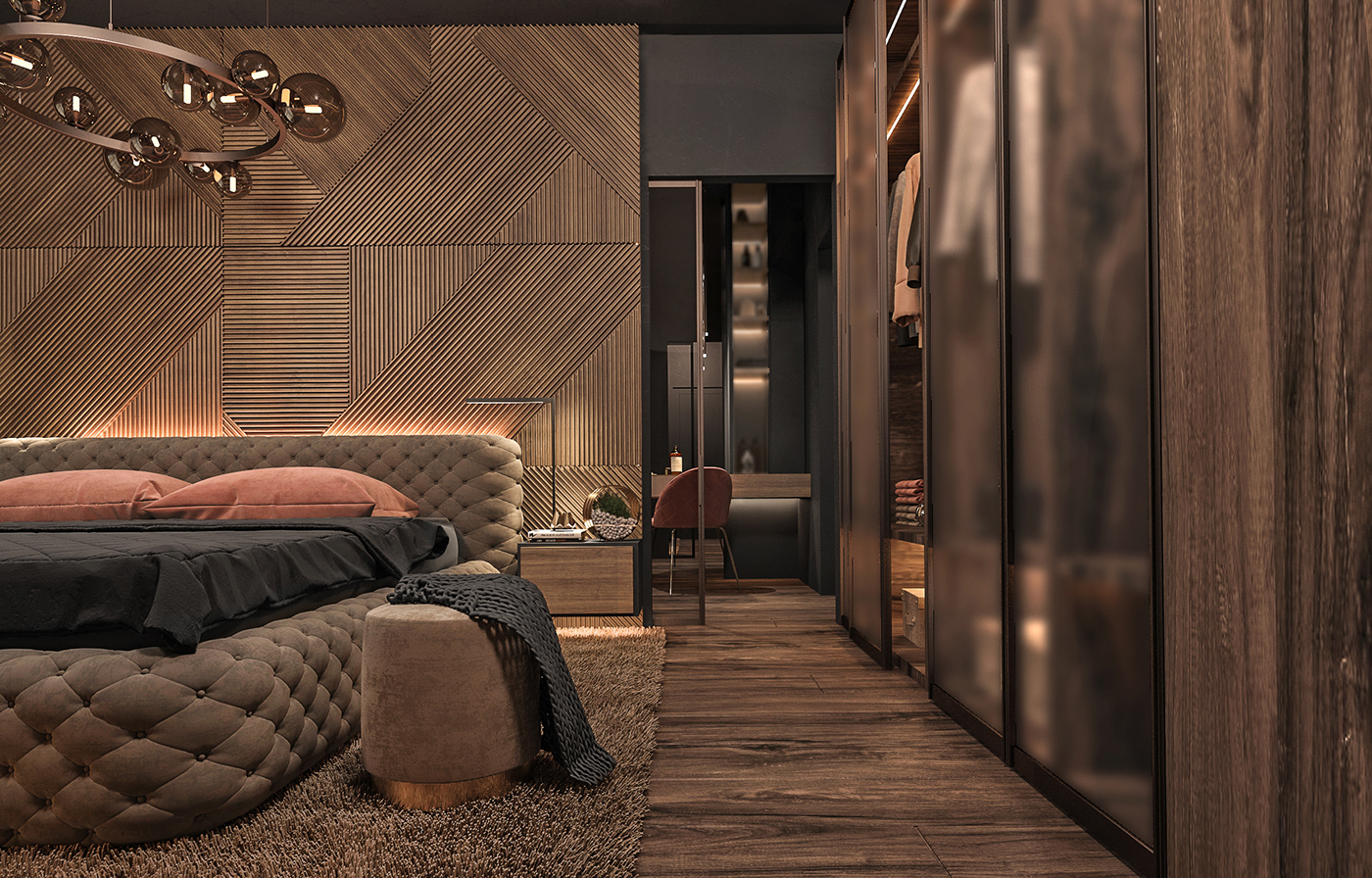 bedroom design Interior materials modern moodboard Style