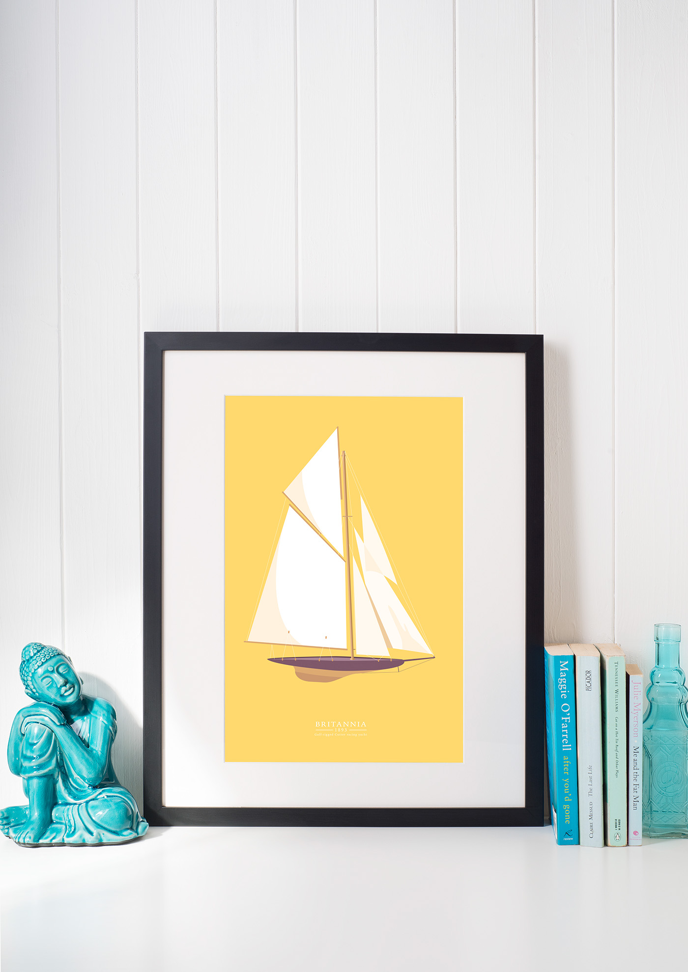 yacht ILLUSTRATION  Boats sailboats Poster Design