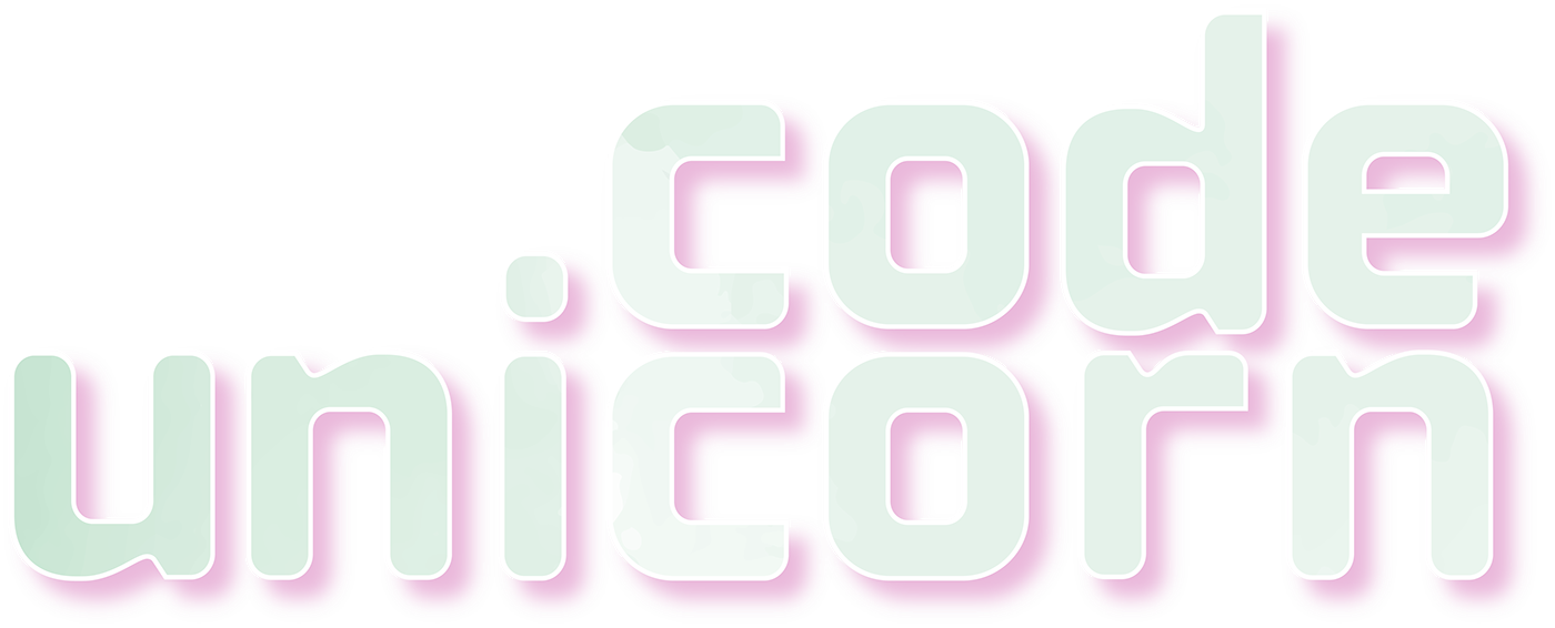 3D codeunicorn Logo Design