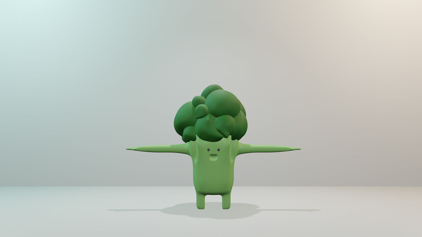 3D fruits and vegetables 3D illustration food and beverage