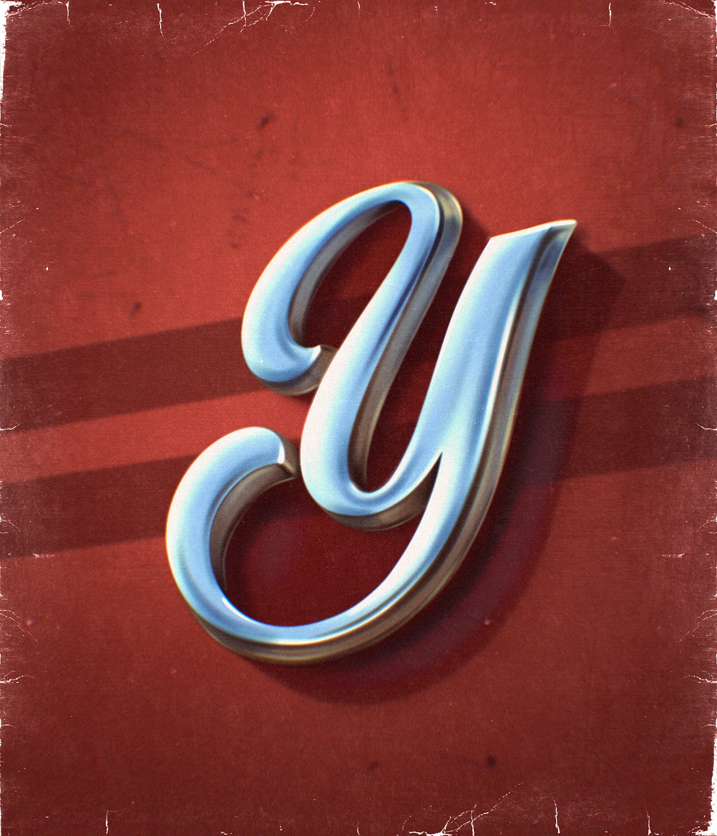 Digital Lettering of the letter Y for Youngblood