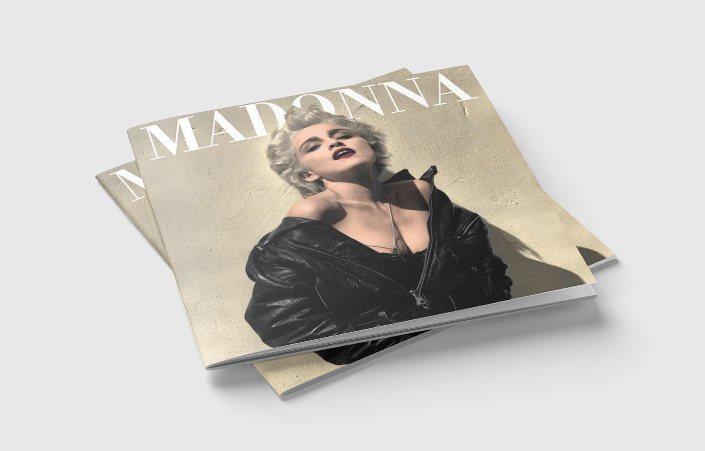 COFFEE TABLE BOOK madonna publication InDesign photoshop graphic design  square book visuals book