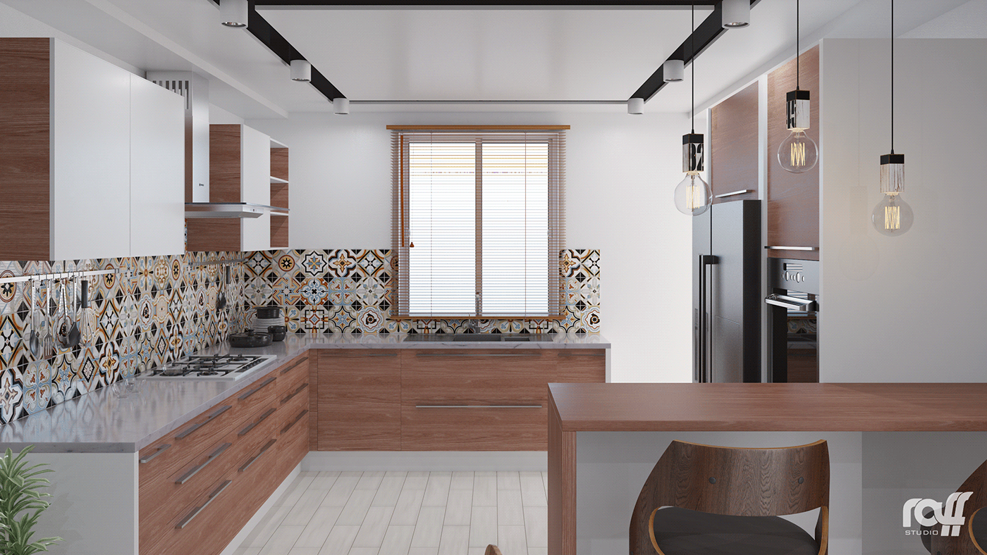 3dsmax architecture bois cuisine design diner interiors kitchen vray wood