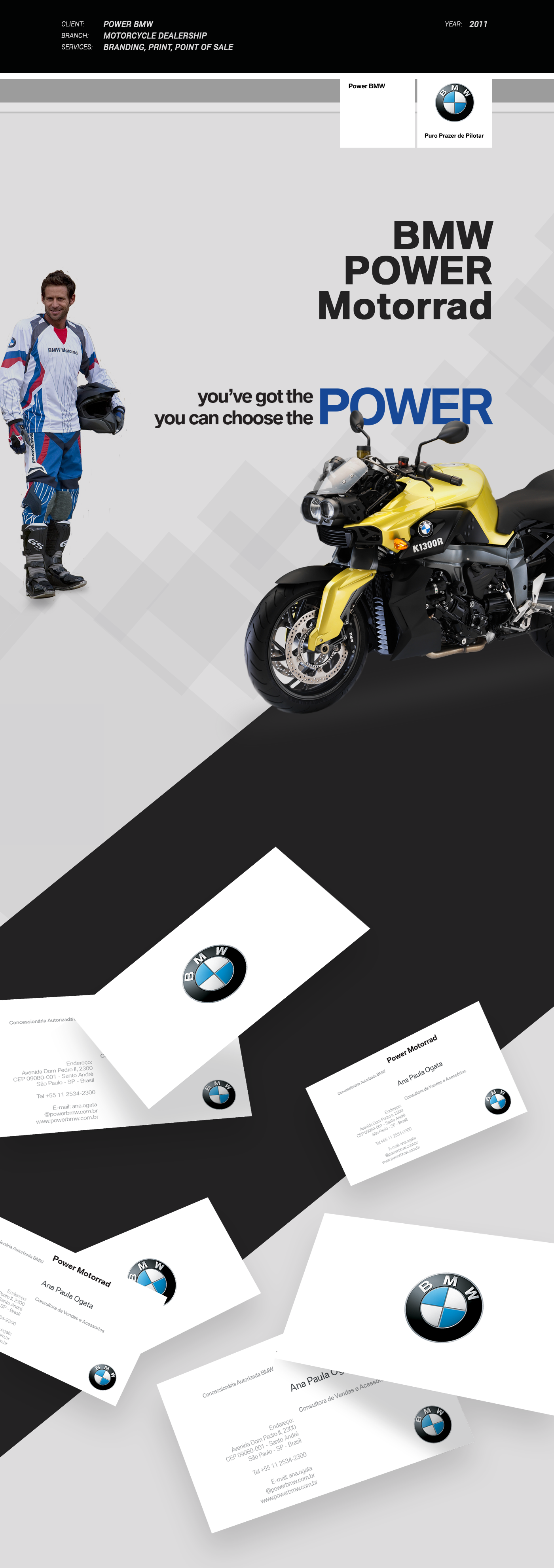 brand identity visual BMW power motorrad motorcycle branding 