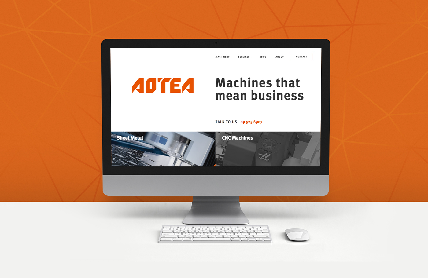 aotea machinery machine branding  logo New Zealand
