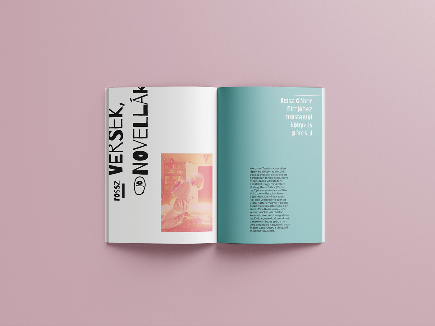 brochure design director Duotone Film   InDesign interview Layout magazine montage