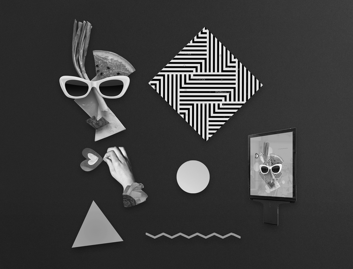 collage toulouselautrec alexiacas print artdigital Behance Project art creative branding 