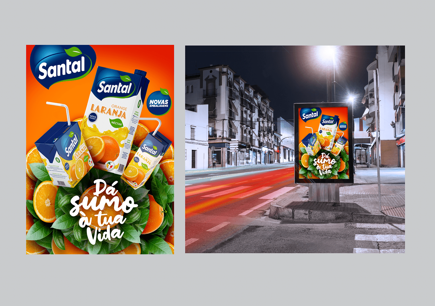 juice Fruit Advertising  SANTAL