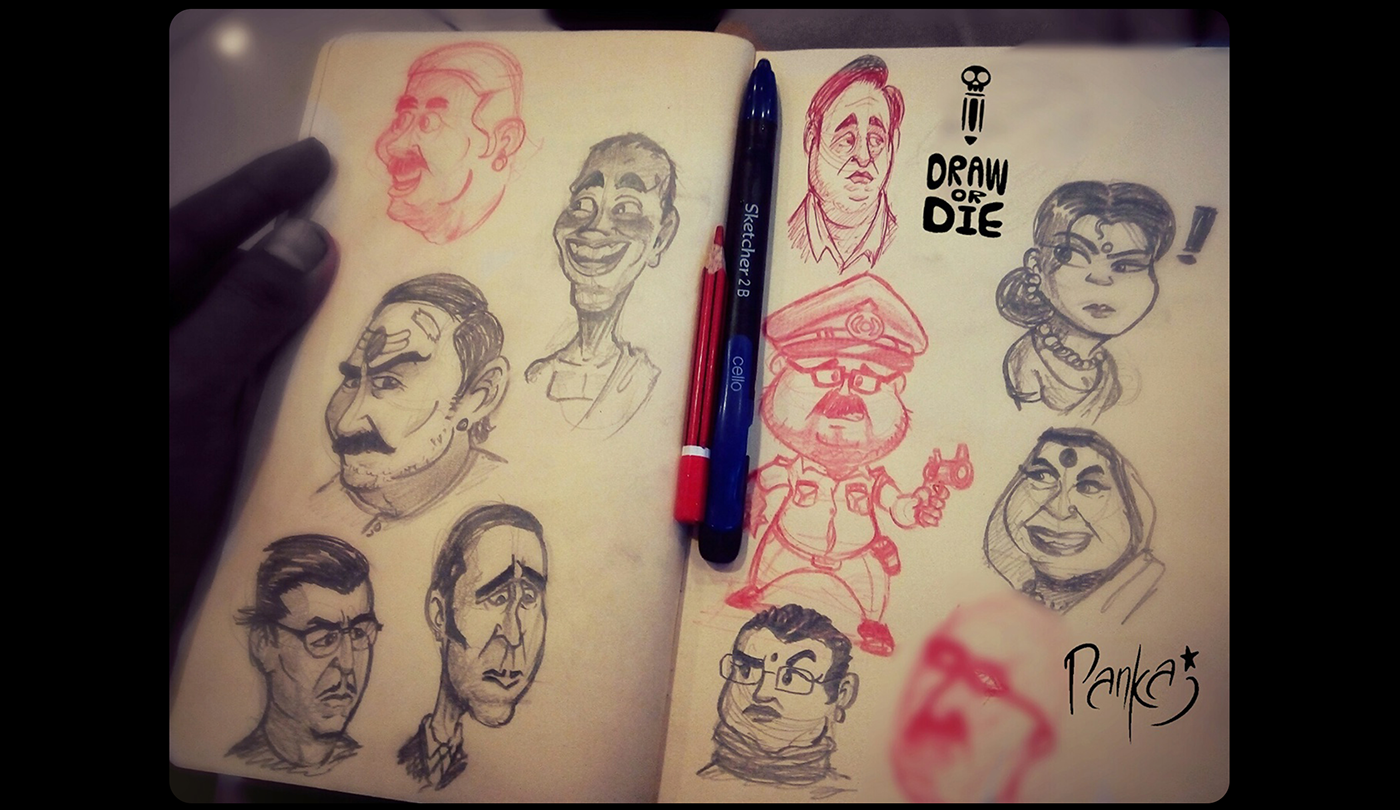 pankajpandey4d characterdesign drawordie conceptart gameart pankajpandey doodle portfolio sketches Drawing 