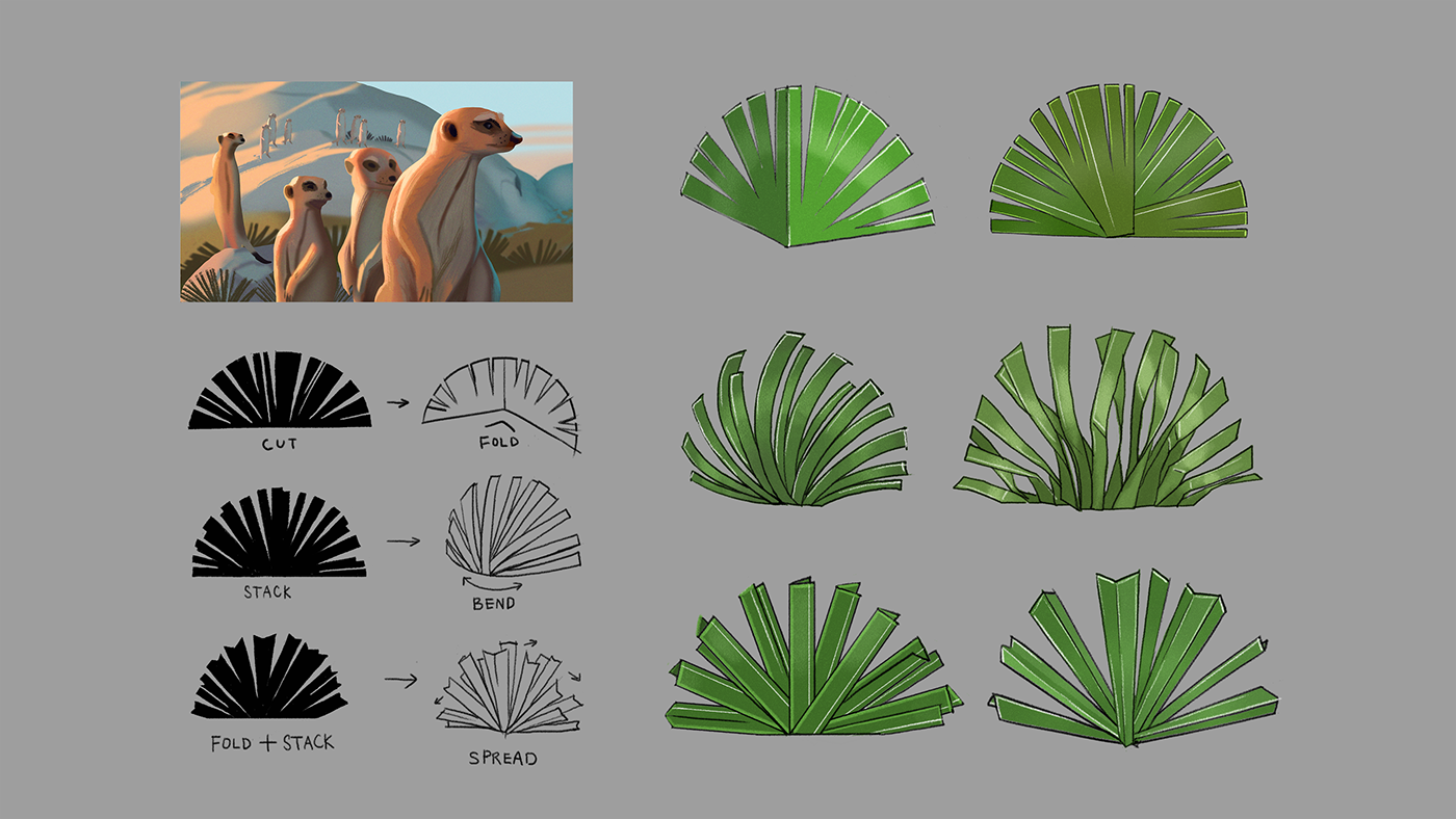 paper craft 3d animals 3d animation vray render Safari Animal paper folded Craftmanship Maya commercial safari