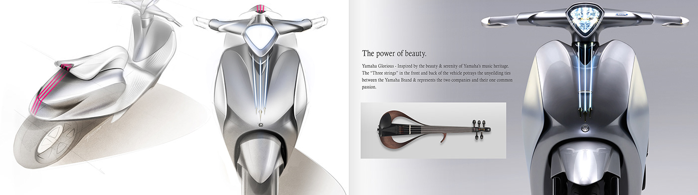 Automotive design industrial design  product design  Bike motorcycle Scooter elegance beauty