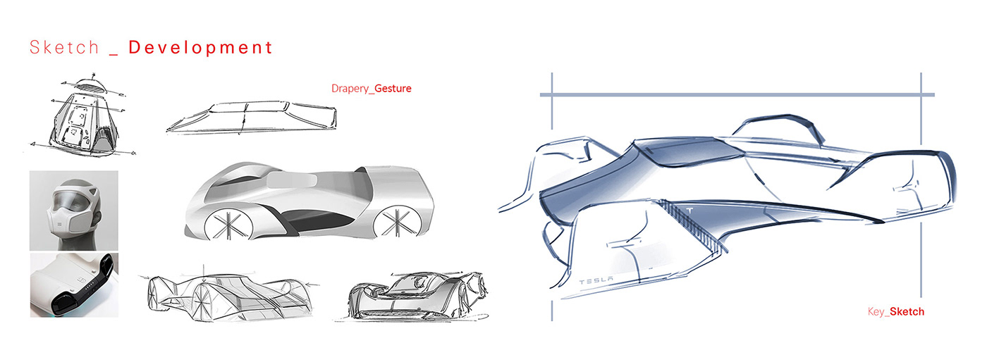 Automotive design car design product design  tesla Transportation Design concept art design spacex