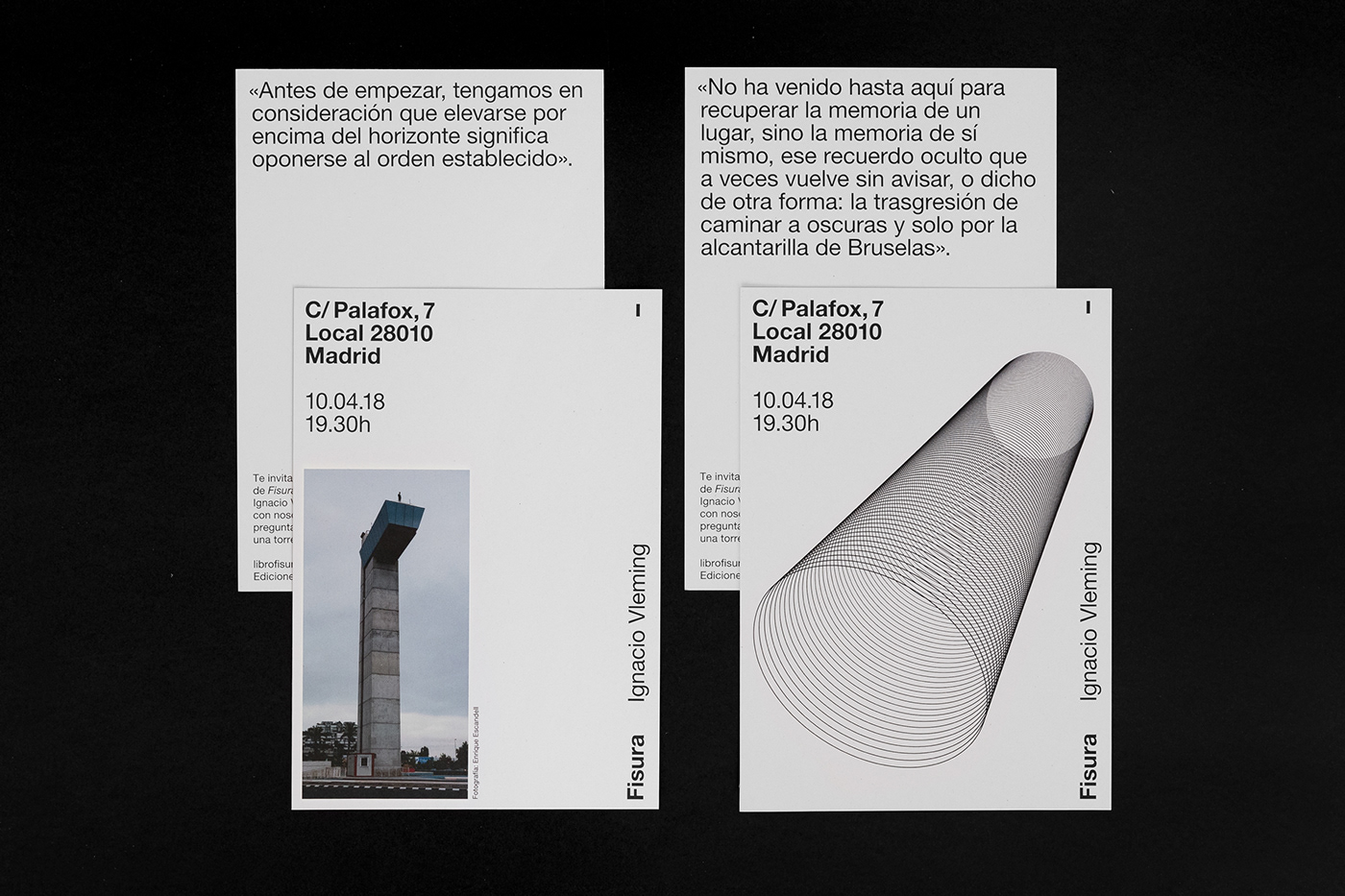 editorial book architecture adventure essay tube Packaging Invitation poster fisura 