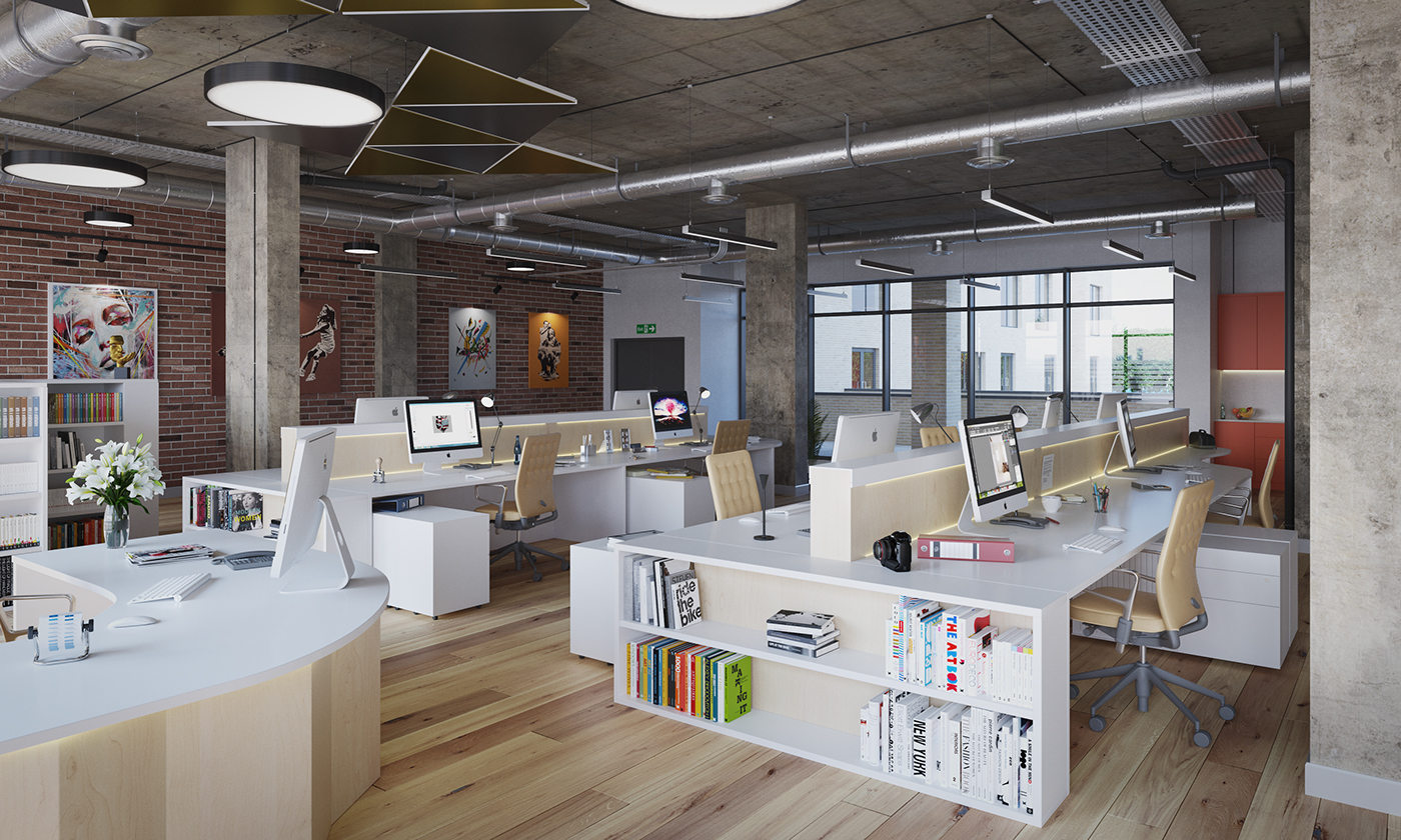 offices interior design  Render vray visualisation visualization architecture