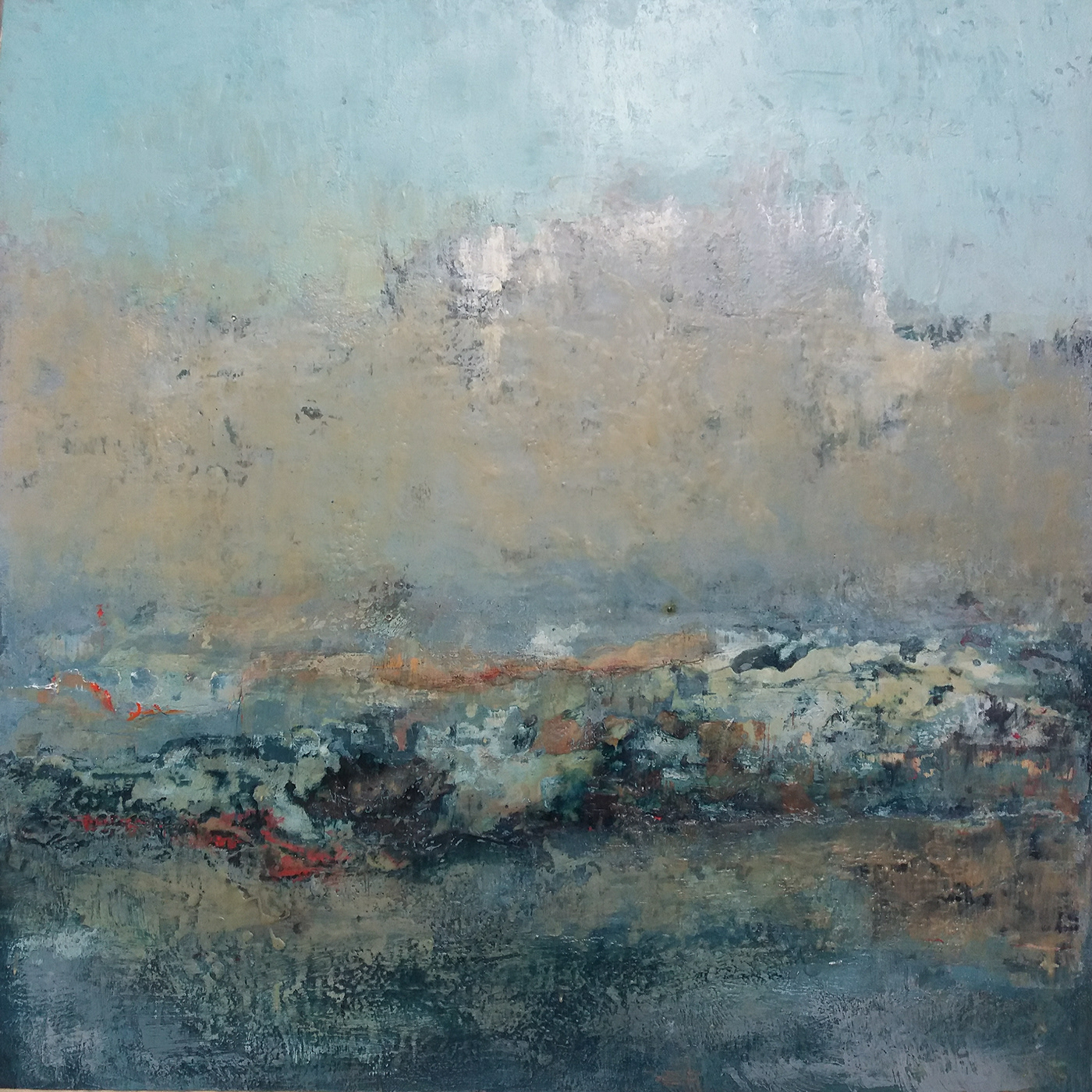 encaustic Oils Landscape abstract MICHAEL HALES Evoke Ireland
