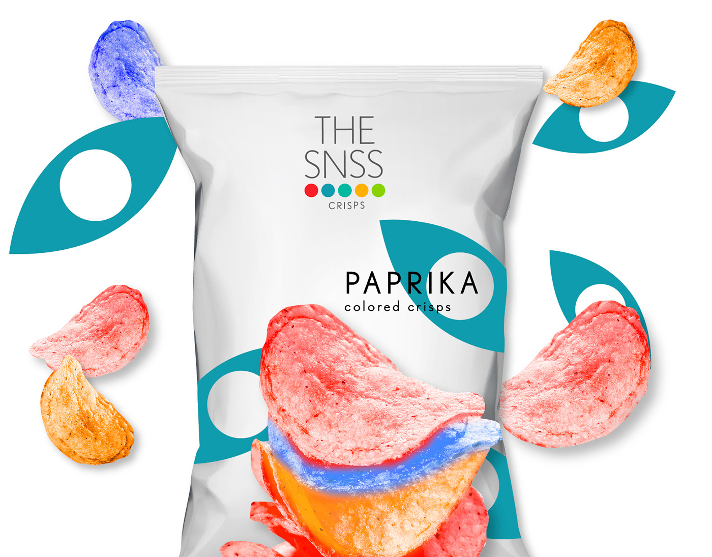 bag brand identity branding  chips colorful CRISPS design illustrations potato senses