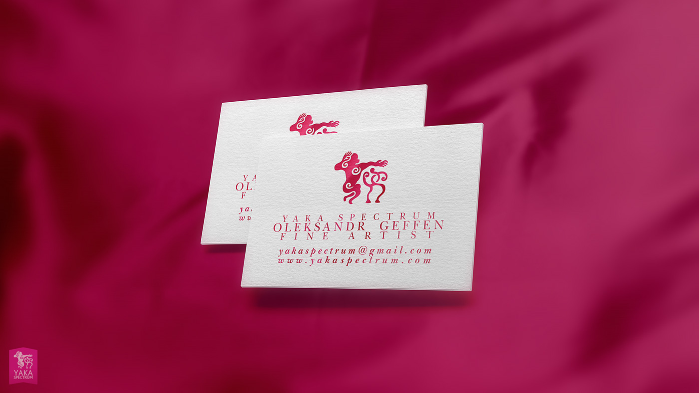 graphic design yummy yaka yakaspectrum bussines cards logo brand print companies