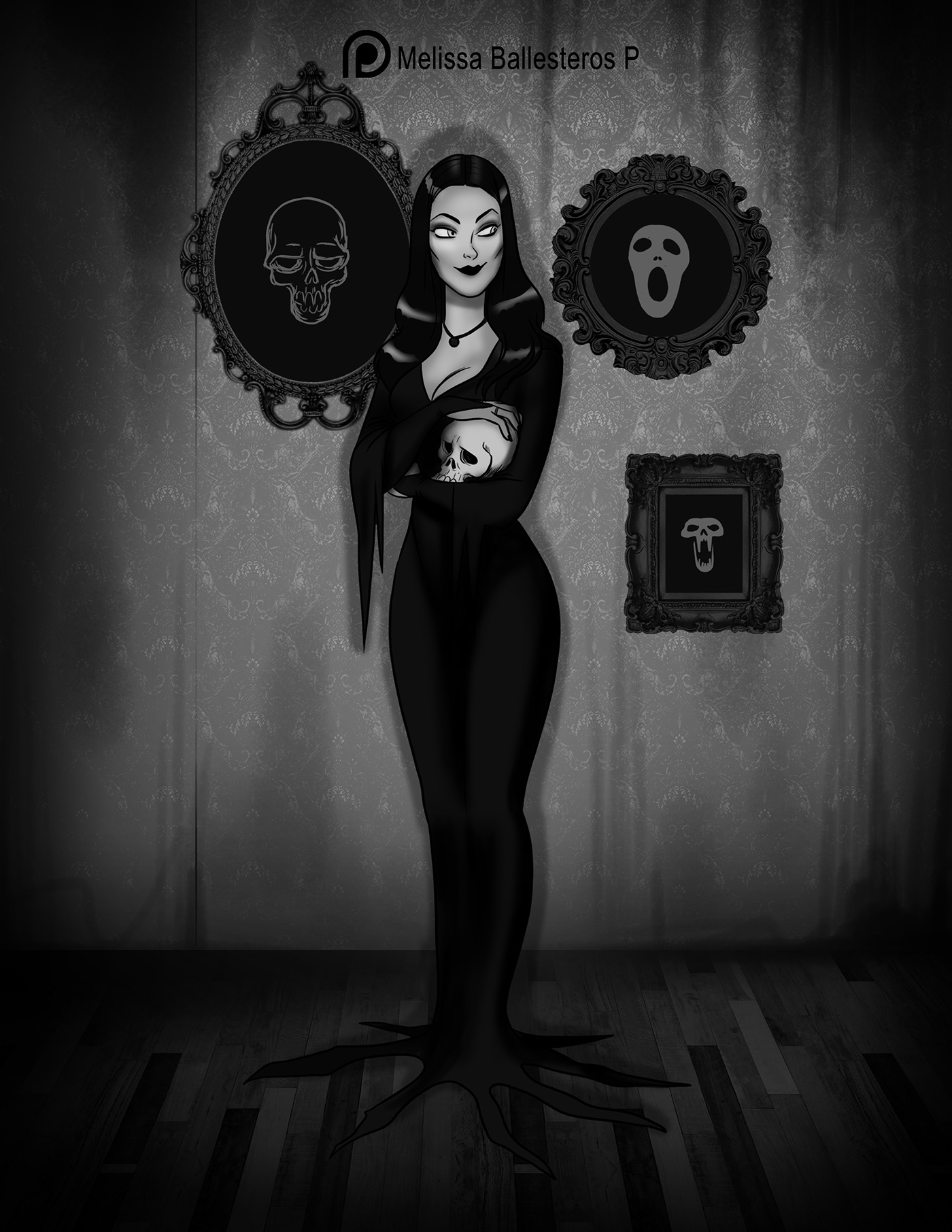 42. Morticia Addams FAN ART. 