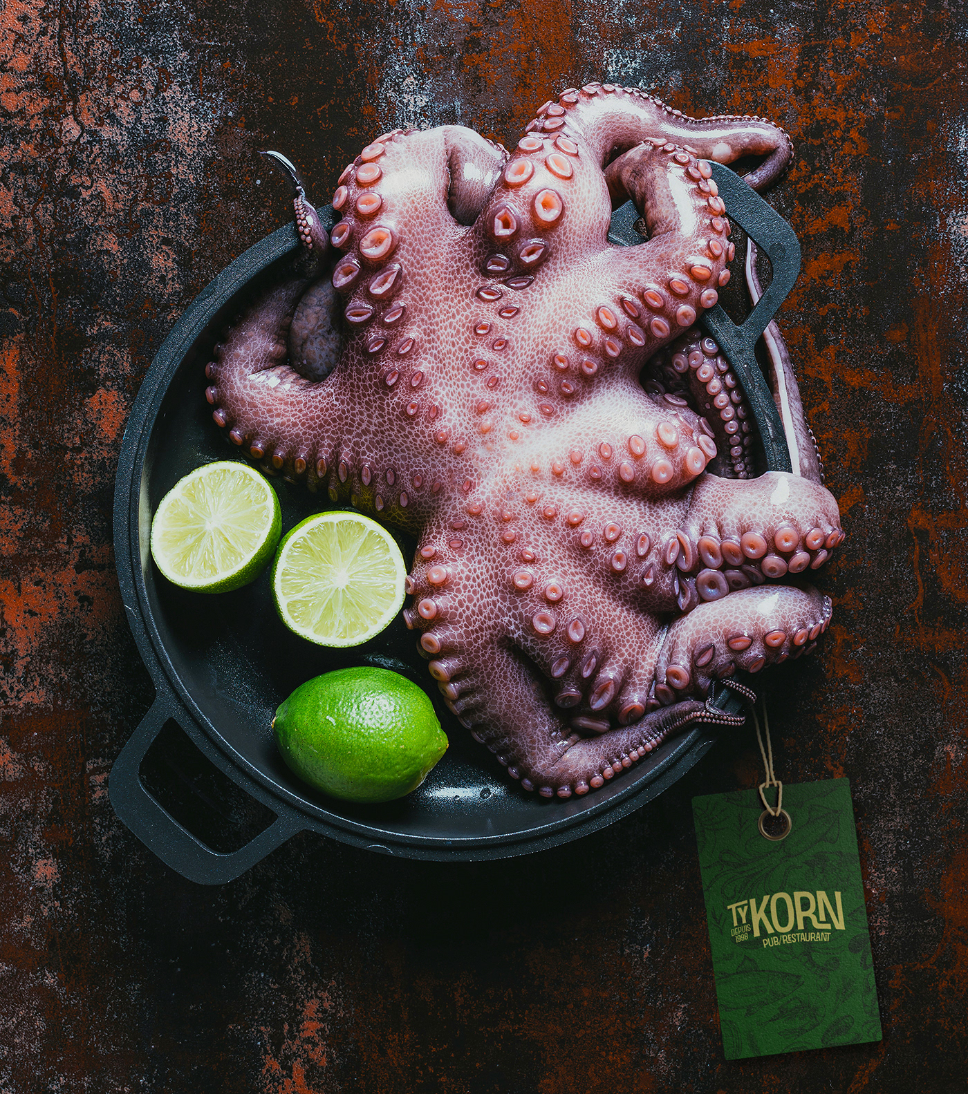 brand fish france identity lobster logo octopus pub restaurant seafood