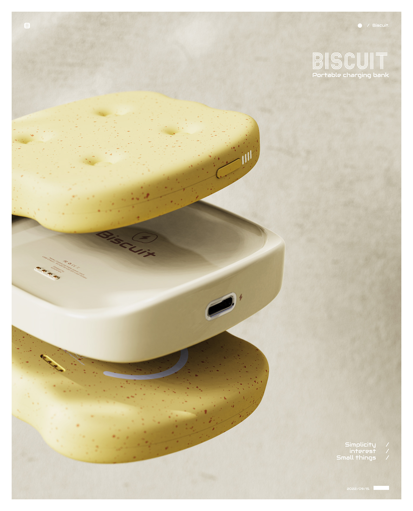 interest Magnetic charger sandwich biscuits