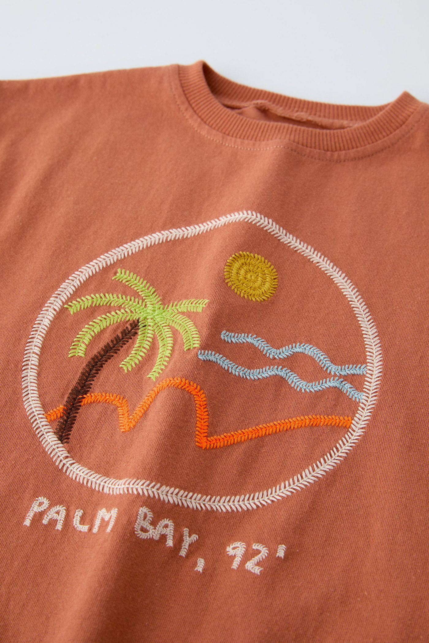 Embroidery t-shirt Island baby