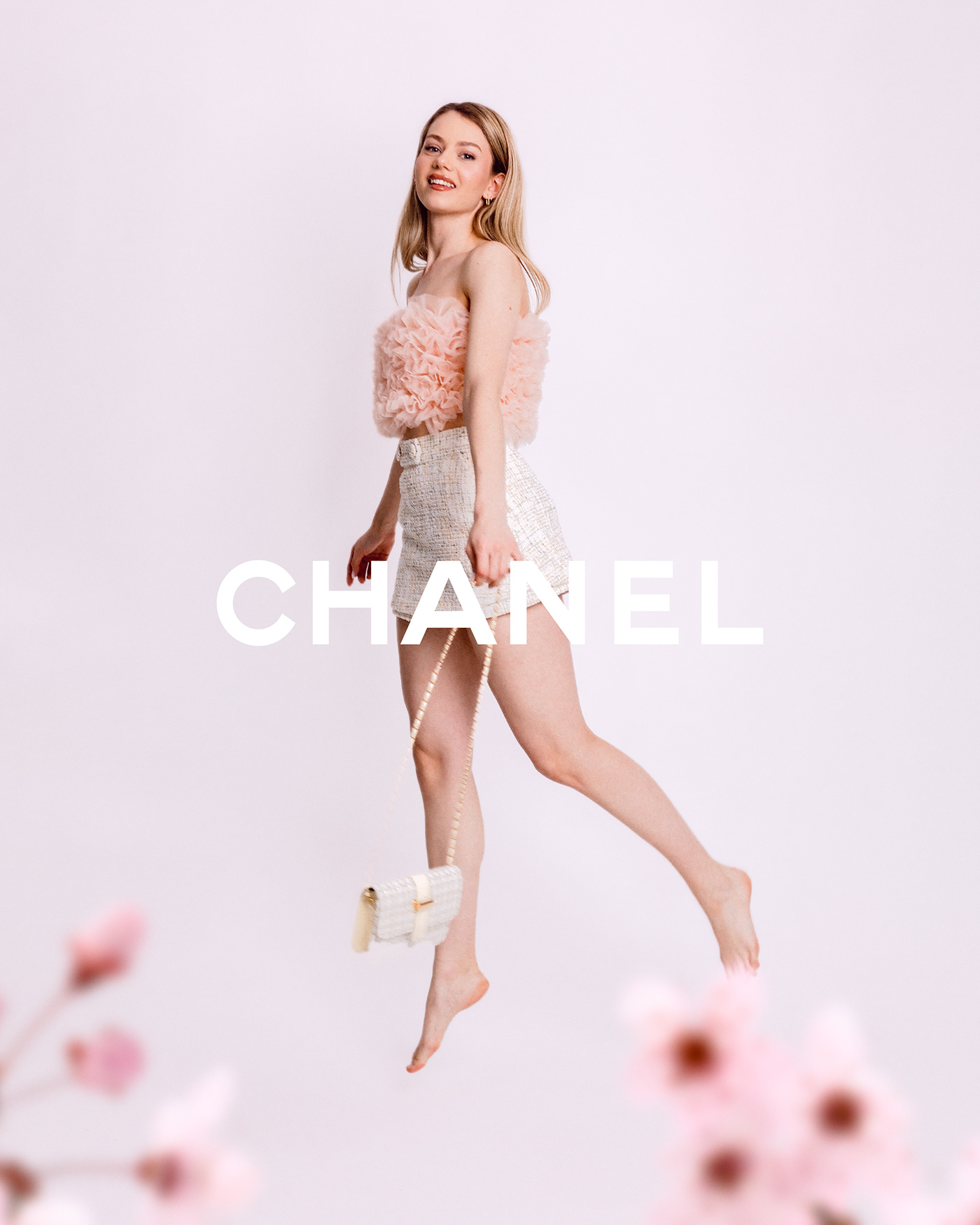 beauty chanel Digital Art  editorial Fashion  luxury magazine model Photography  print