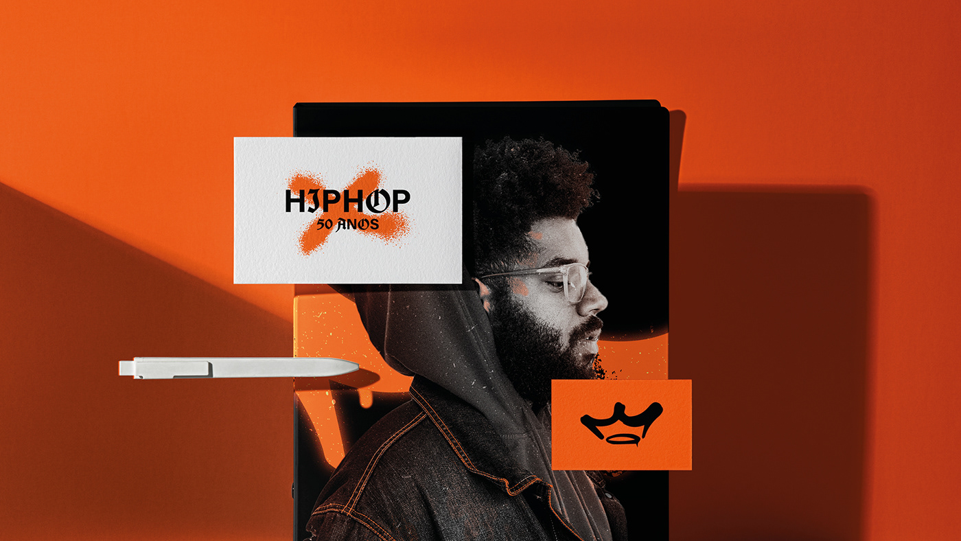 hip hop identidade visual motion laranja dança tipografia rua streetwere moda
