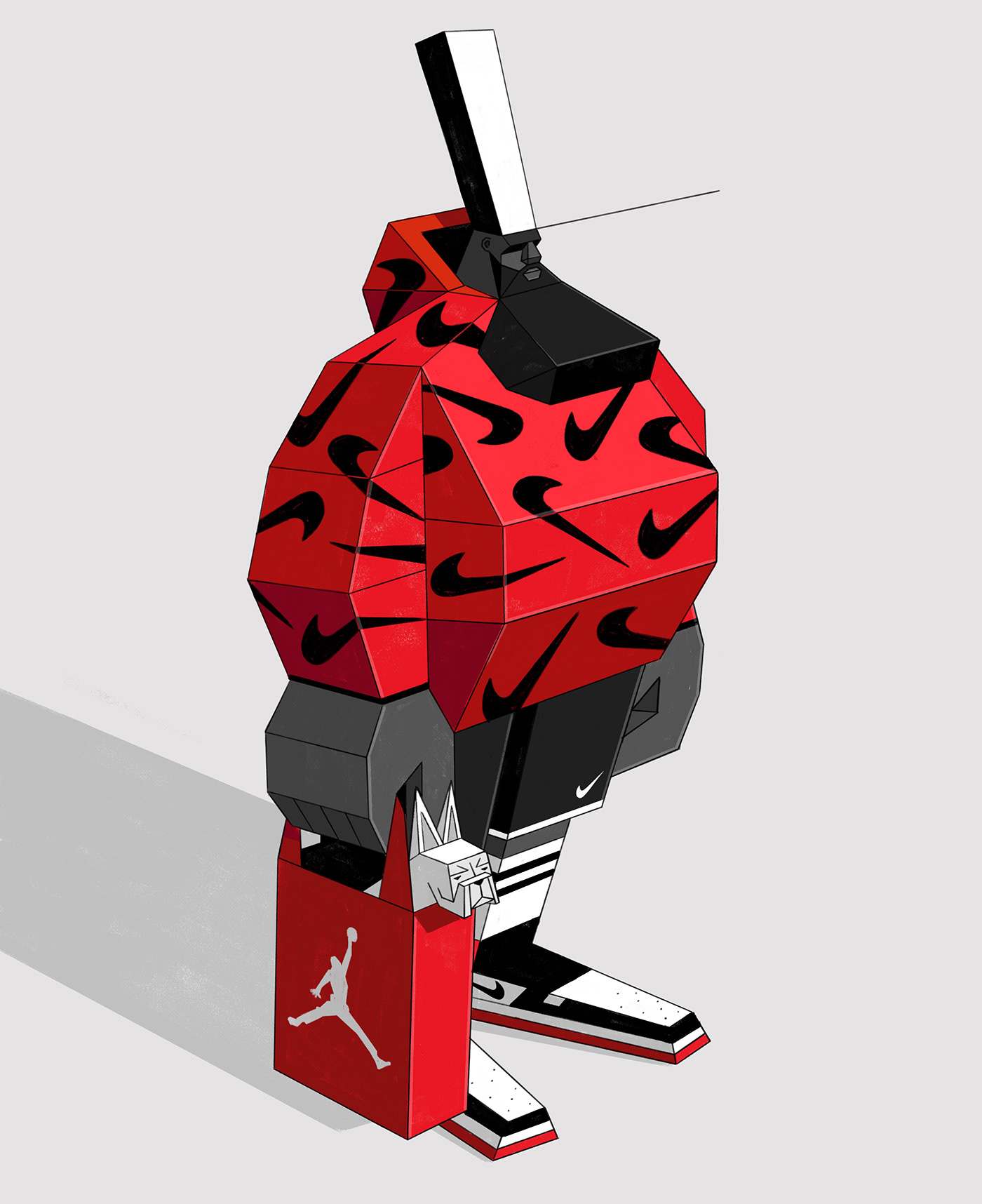 Character concept design ILLUSTRATION  Illustrator Nike sneakers toy vinyl