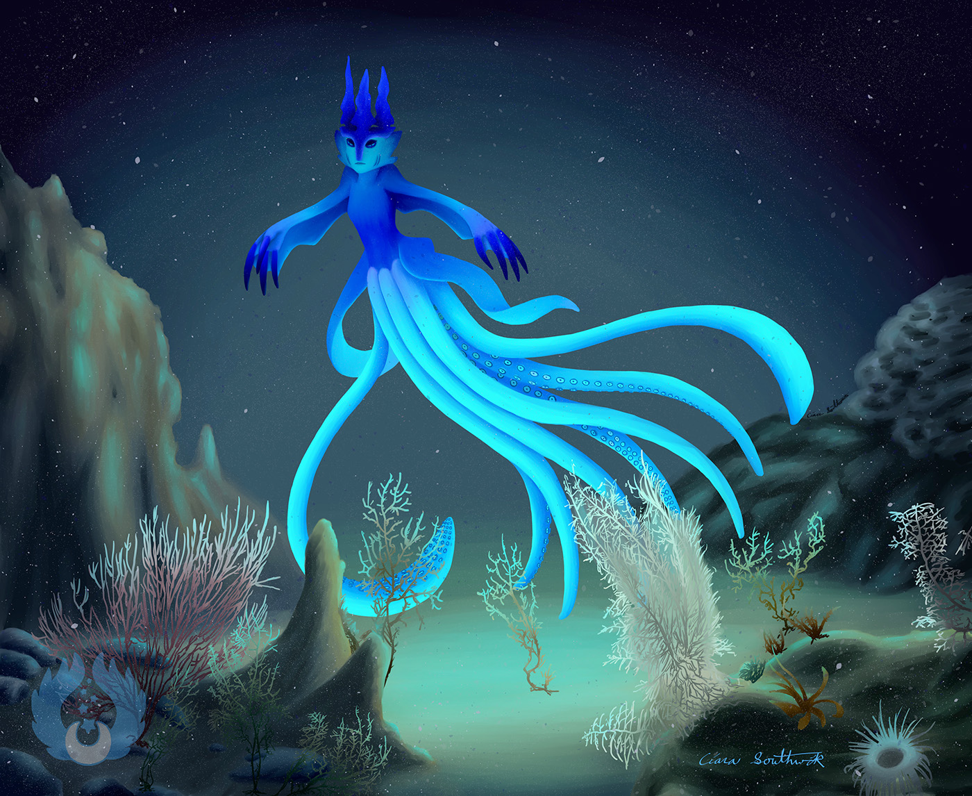 sea empress sea empress Ciara Southwick digital Ocean deep sea dark sea sea creature Creature Design