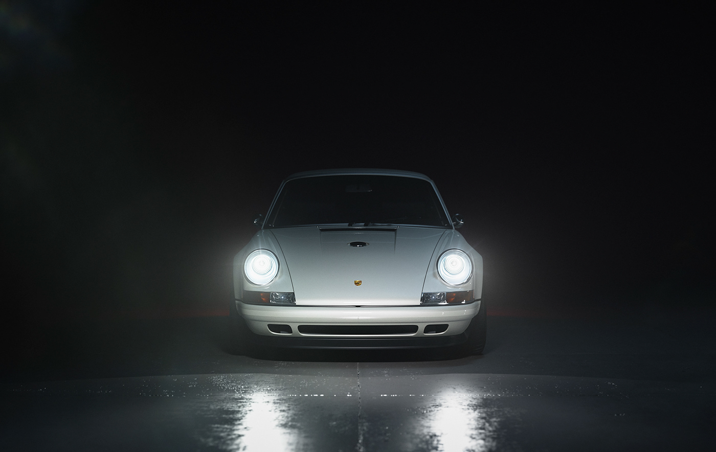 Porsche Porsche 911 Singer Automotive Photography CGI Super Car reborn reimagined Porsche Redux Fog And Night car advertising