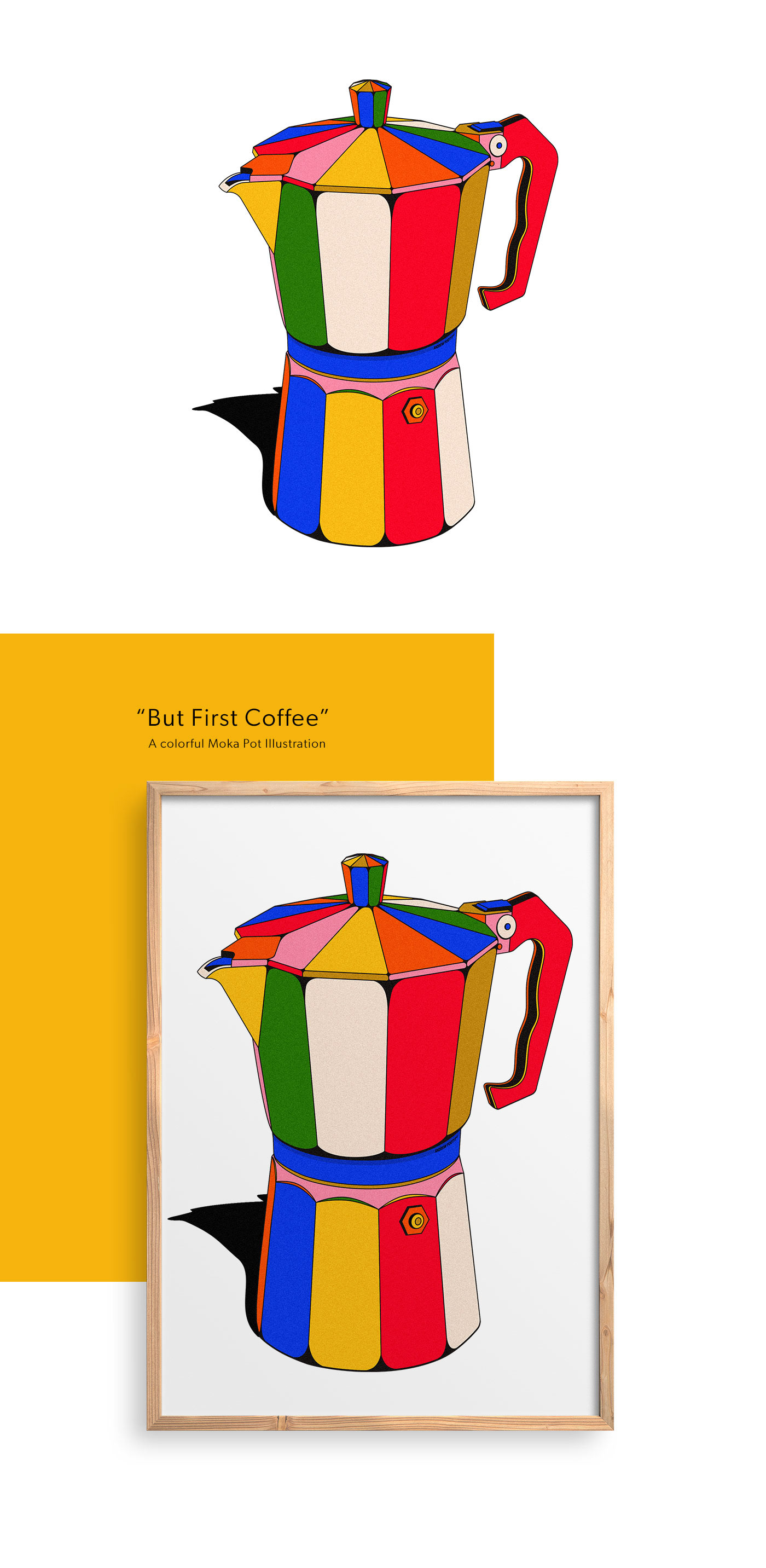 Andrew Footit art art prints charities Coffee giclee ILLUSTRATION  Jeff Koons