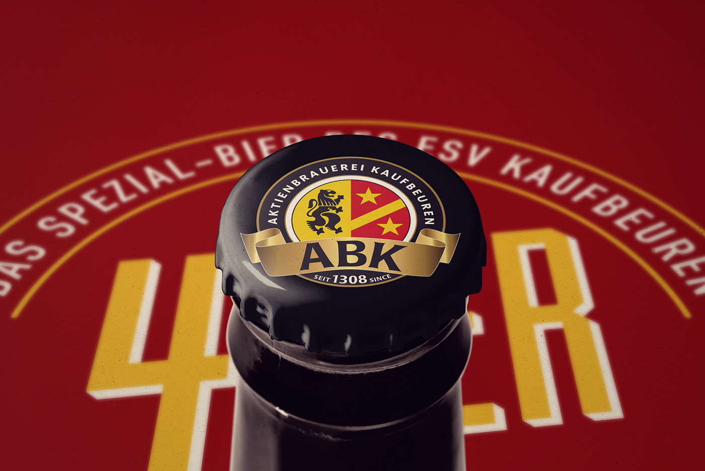 beer branding  Icehockey kaufbeuren germany Packaging sixpack ESVK allgau aktienbrauerei