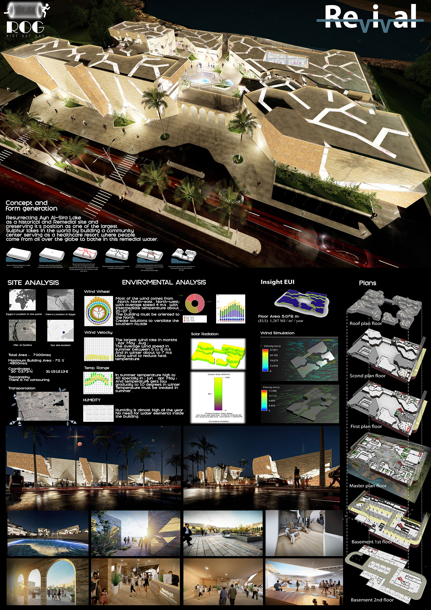 architecture cairo community center egypt Entertainment exterior design interior design  Landscape relaxtion UTW