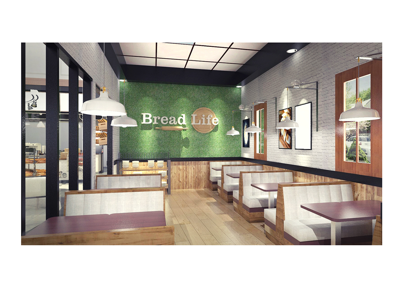 bakery shop pastry shop cake shop bakery CADL ITB Institut Teknologi Bandung DI3 Retail Shop portofolio desain interior