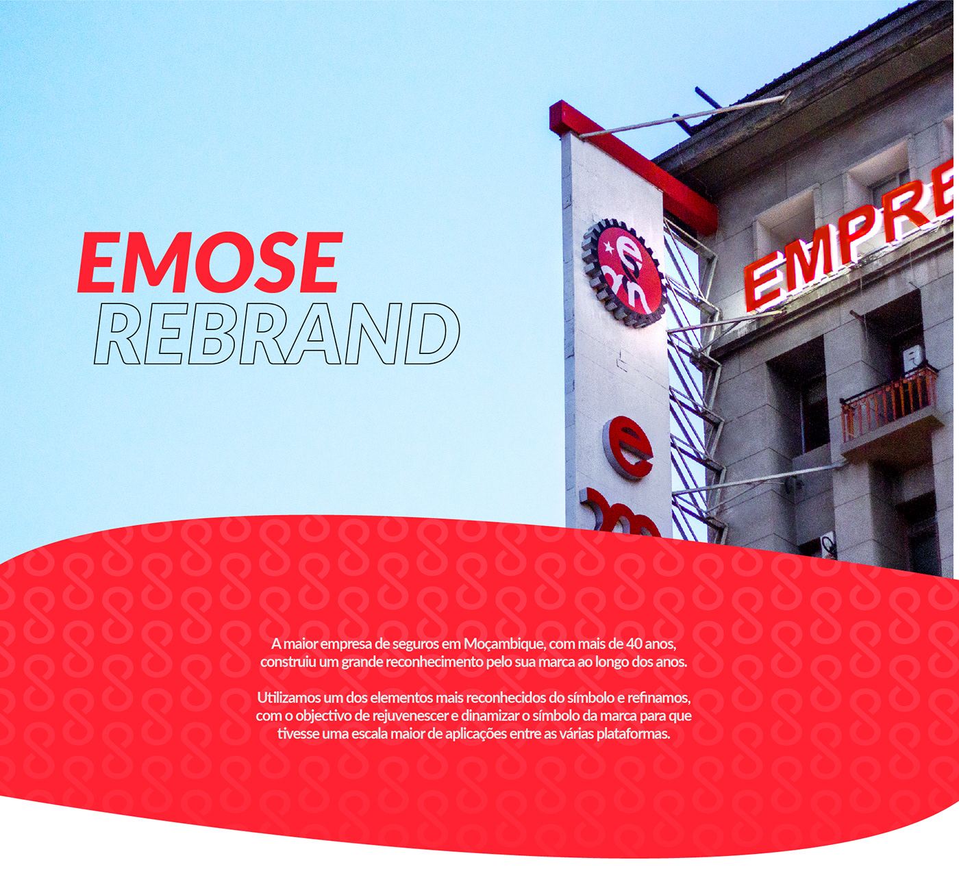 insurance Seguros rebranding identity redesign branding  mozambique Maputo emose