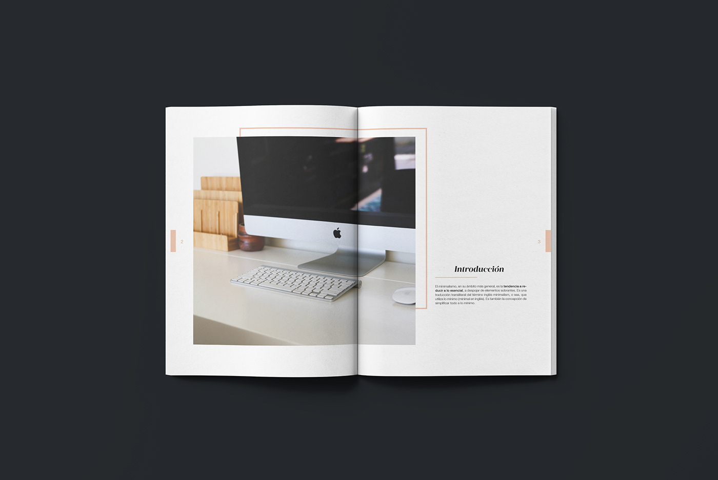 design InDesign magazine Minimalism