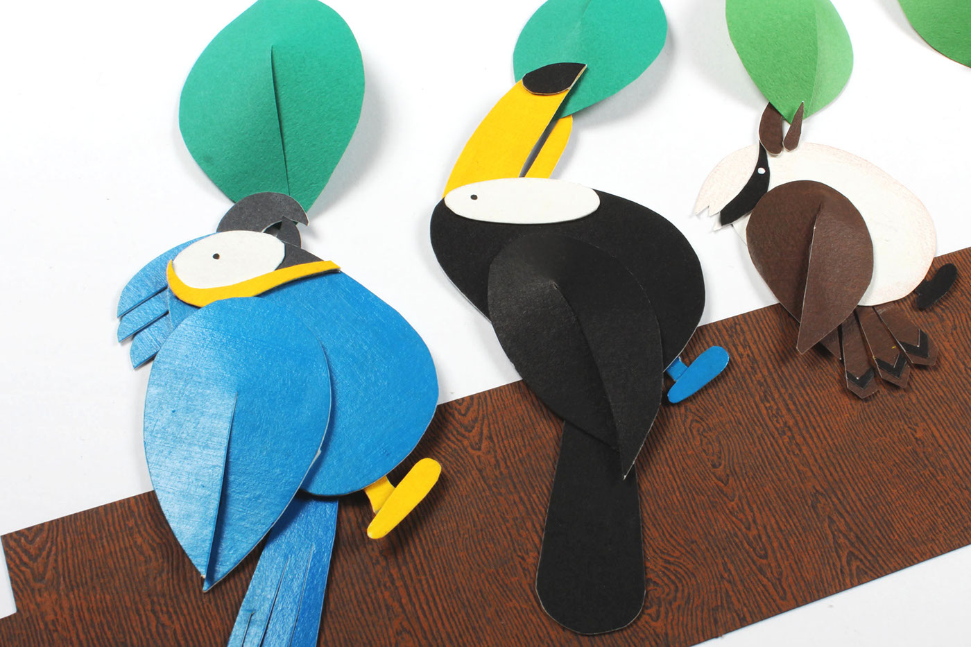 poster design art craft Go Green pollution factory bird