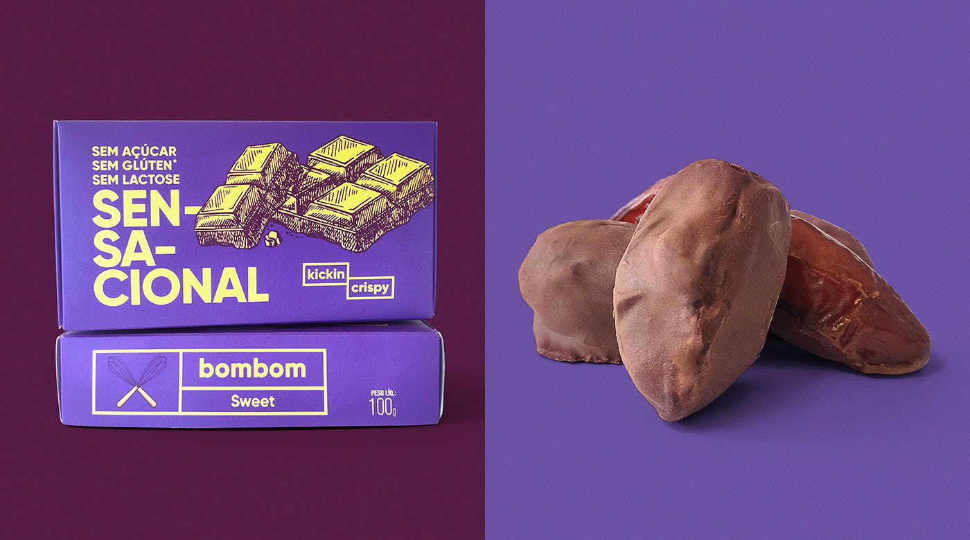 bombom chocolate embalagem identidade visual Packaging Brasil visual identity branding  design gráfico Ilustração