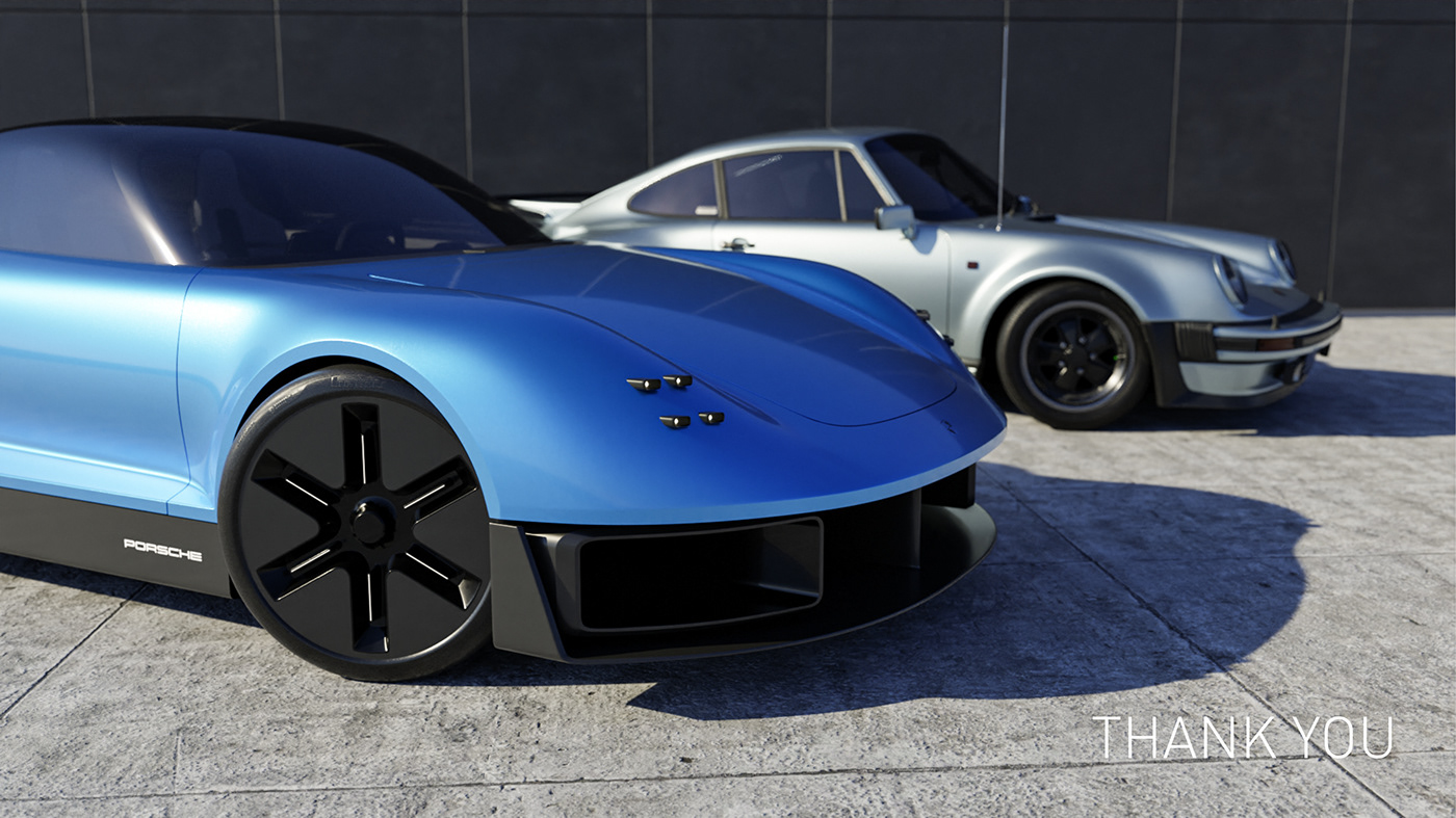 automotive   blender3d car design concept design Porsche transportation