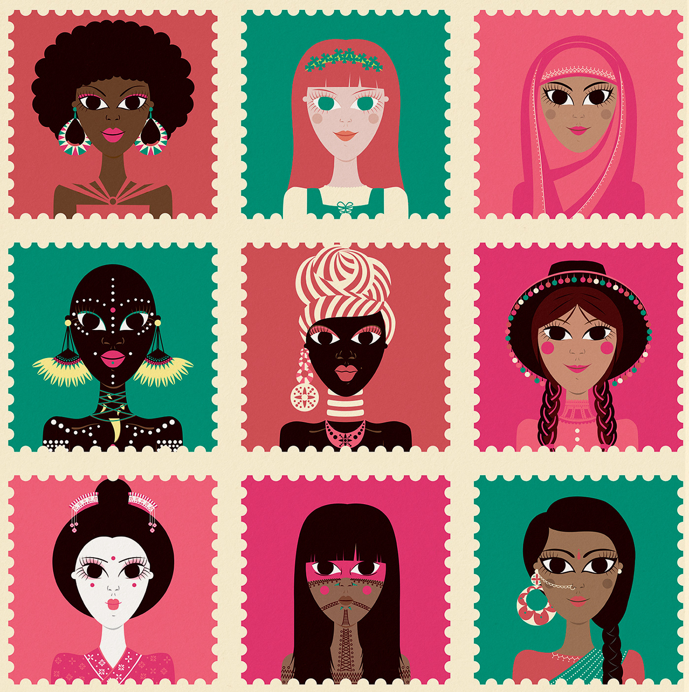 Black women children illustration Diversity Girl Power feminism editorial kids illustration Character design  flat illustration girl illustration