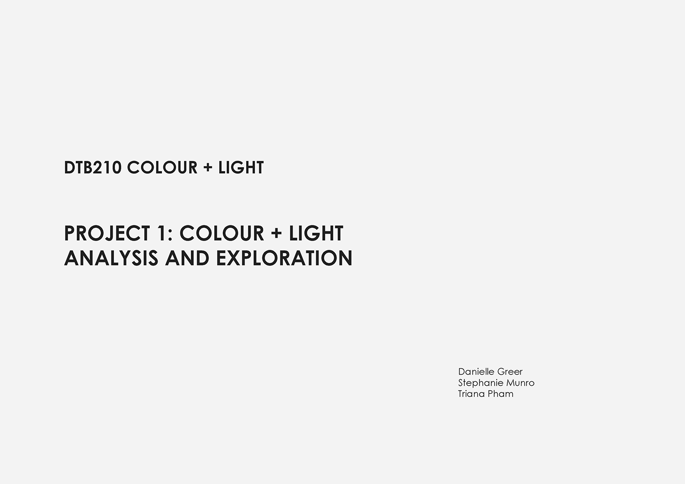 builtenvironment colour Colour Application group interiorarchitecture light lighting Students uni