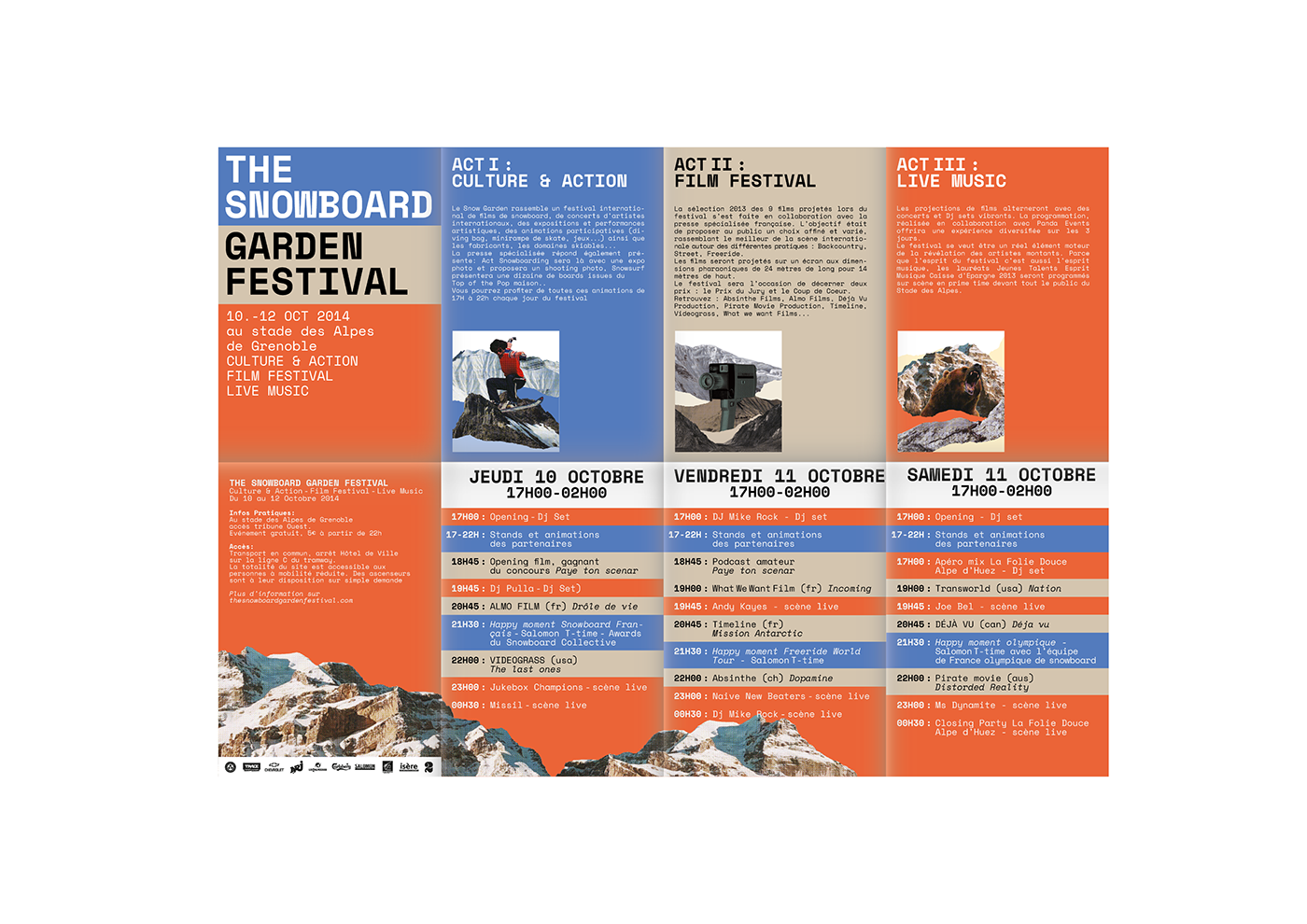 graphicdesign visualindentity festival snowboard mountains typography   livemusic filmfestival
