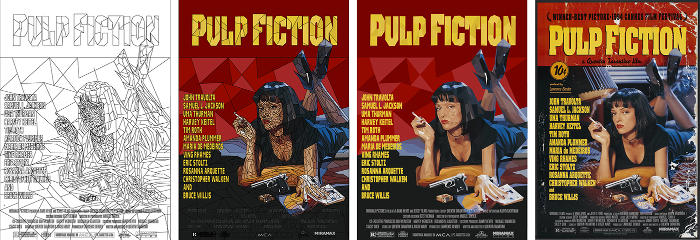 pulp fiction Quentin Tarantino Tarantino poster