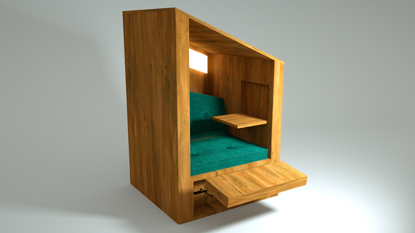 3D furniture chair model Maya