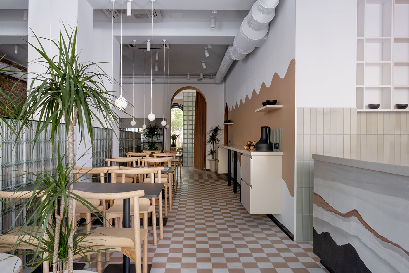 arches architecture cafe Cafe design coffee shop HORECA interior design  restaurant