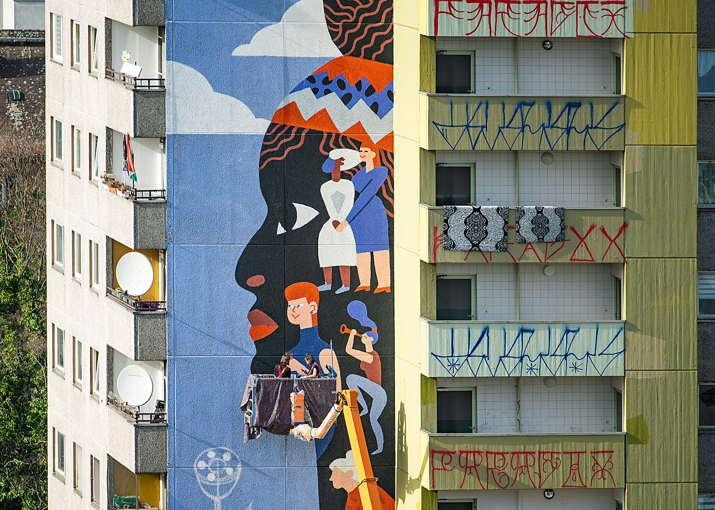 bravewall Mural muralberlin streetart streetartberlin Graffiti painting  