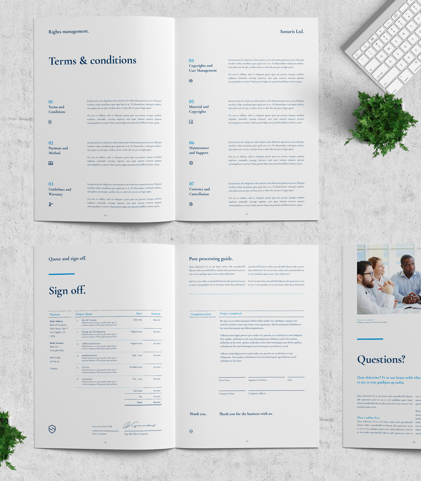 Proposal Project design template brand brief agency corporate brochure digital