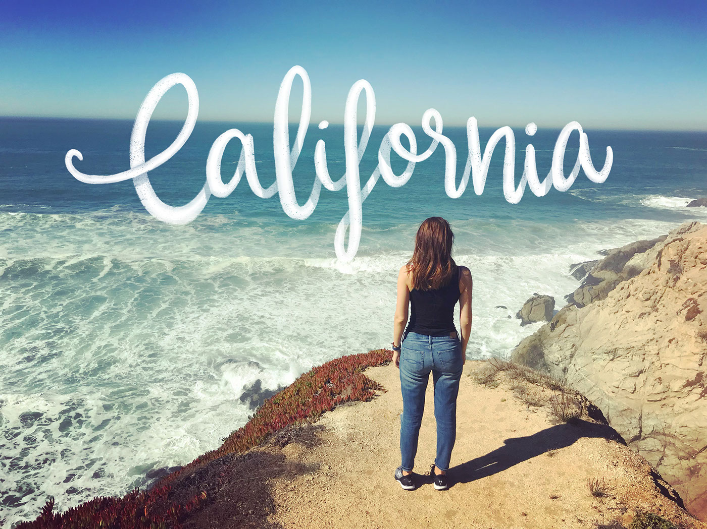California lettering Pacific Coast good vibes California Love california lettering calligraphy art pacific ocean travel lettering